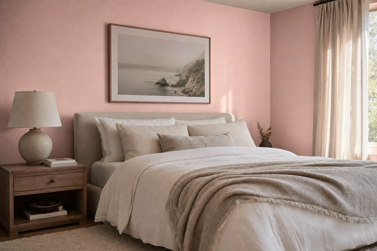 Rose Colored by Sherwin-Williams on interiors