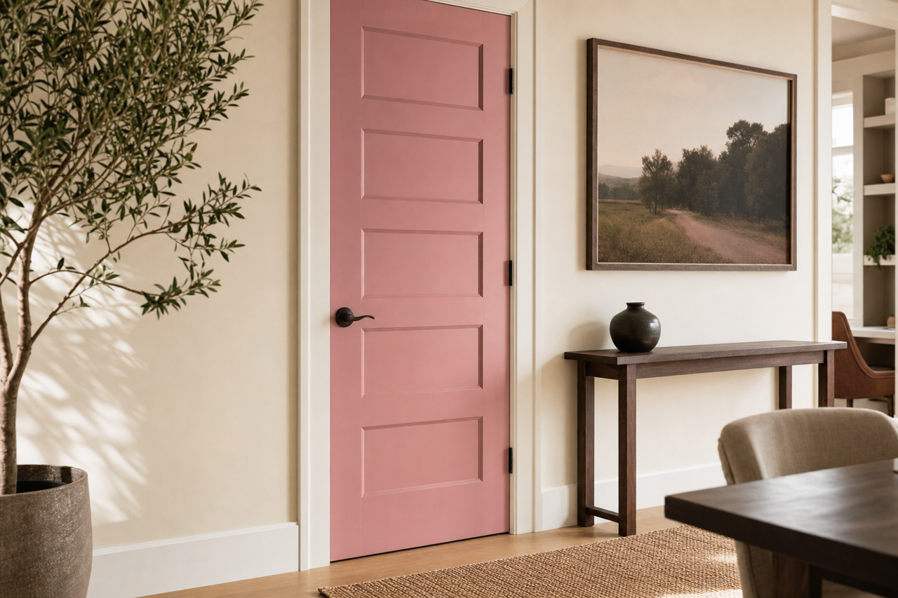 Pressed Flower by Sherwin-Williams on interior-doors