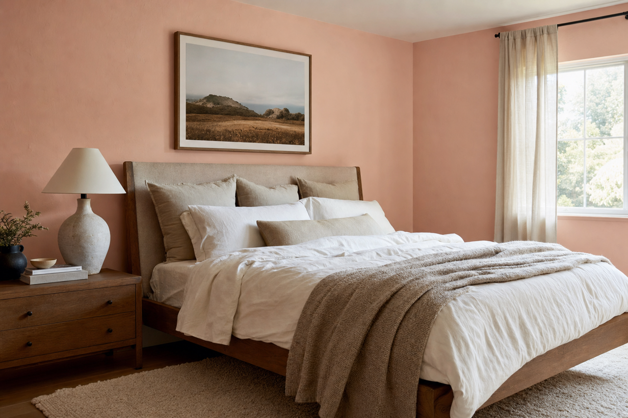 Rosy Outlook by Sherwin-Williams on interiors