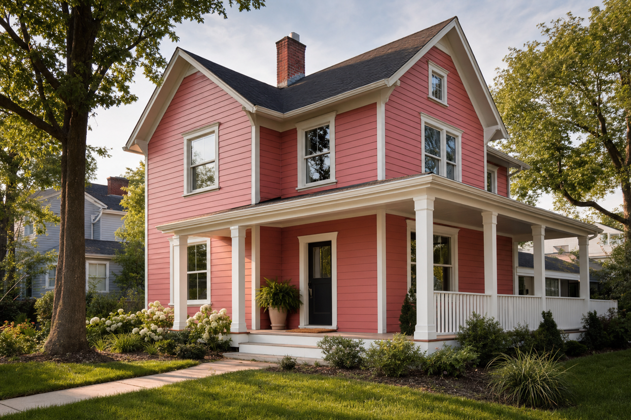 Reddish by Sherwin-Williams on exterior