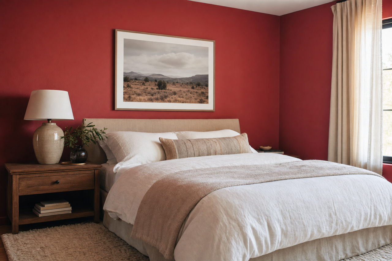Red Bay by Sherwin-Williams on interiors