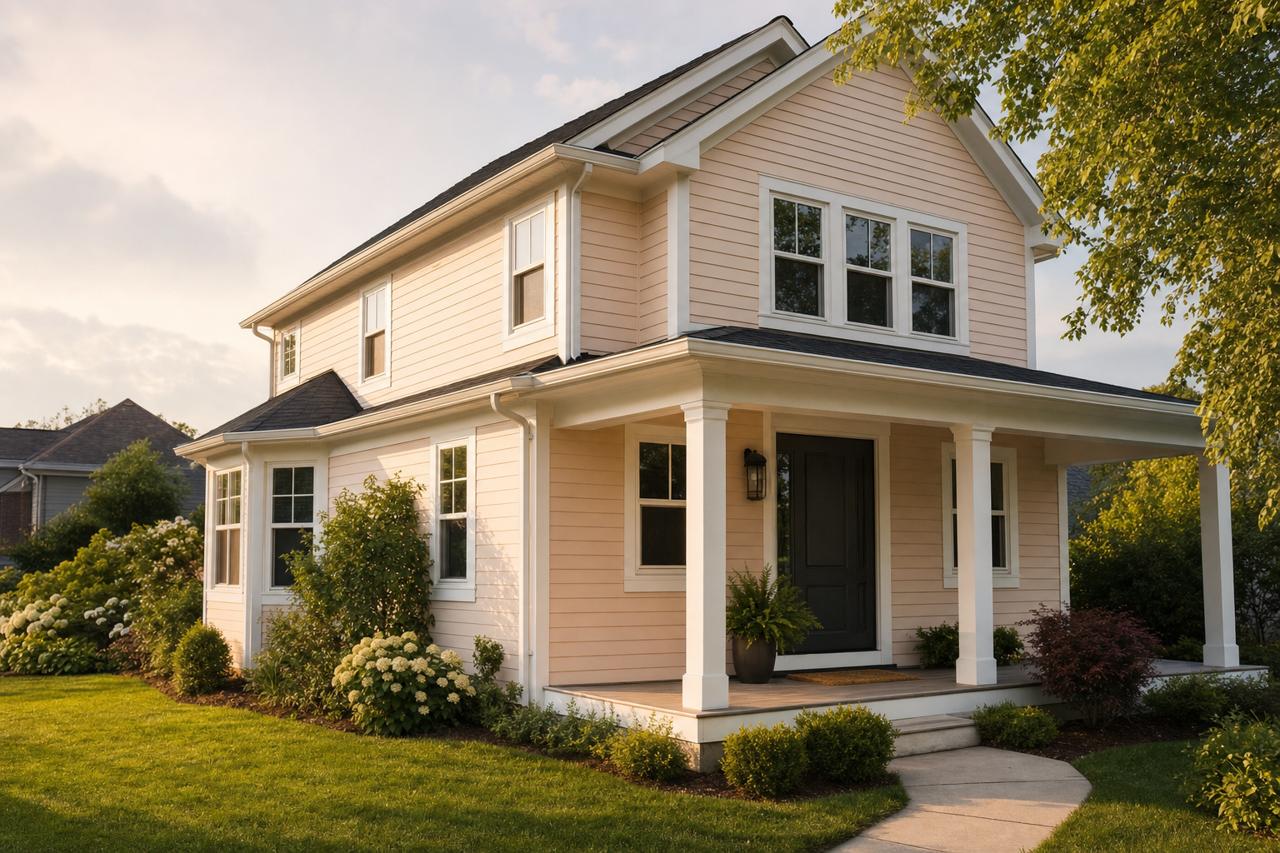 Intimate White by Sherwin-Williams on exterior