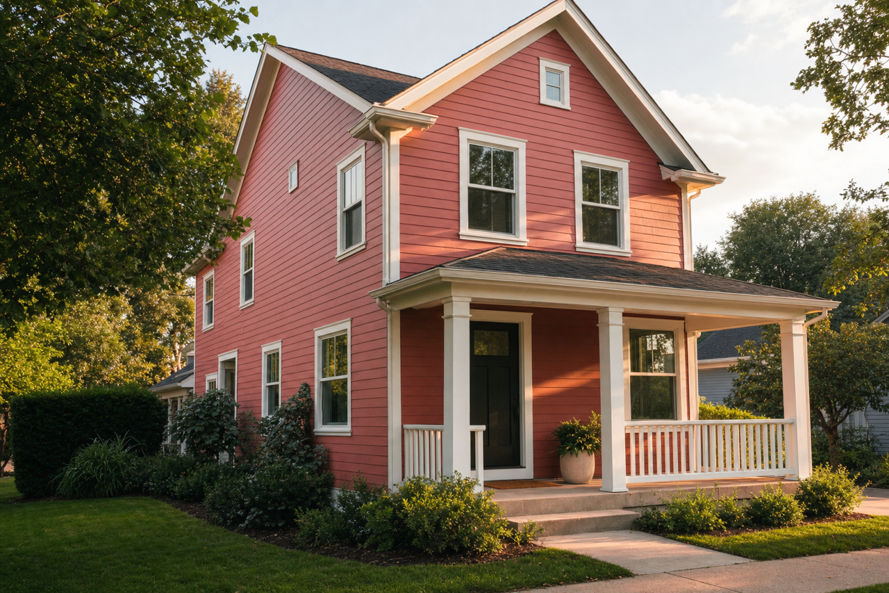 Henna Shade by Sherwin-Williams on exterior