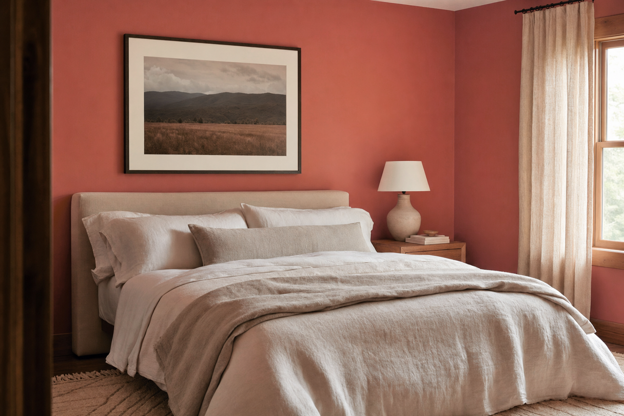 Henna Shade by Sherwin-Williams on interiors
