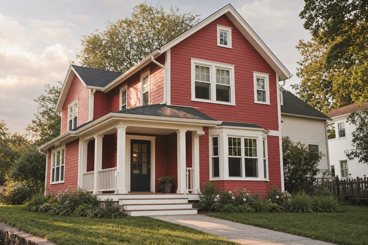 Bold Brick by Sherwin-Williams on exterior