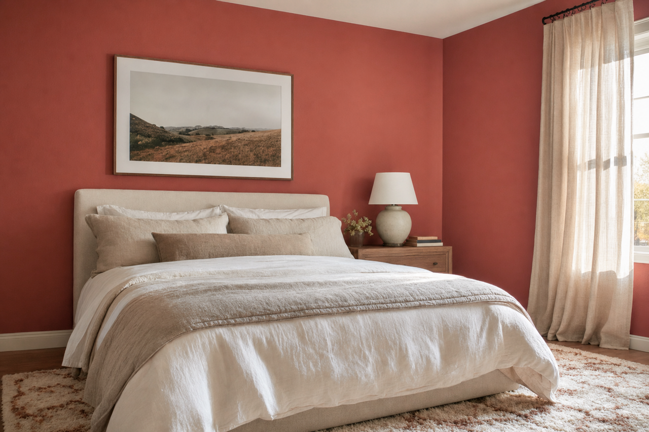 Bold Brick by Sherwin-Williams on interiors