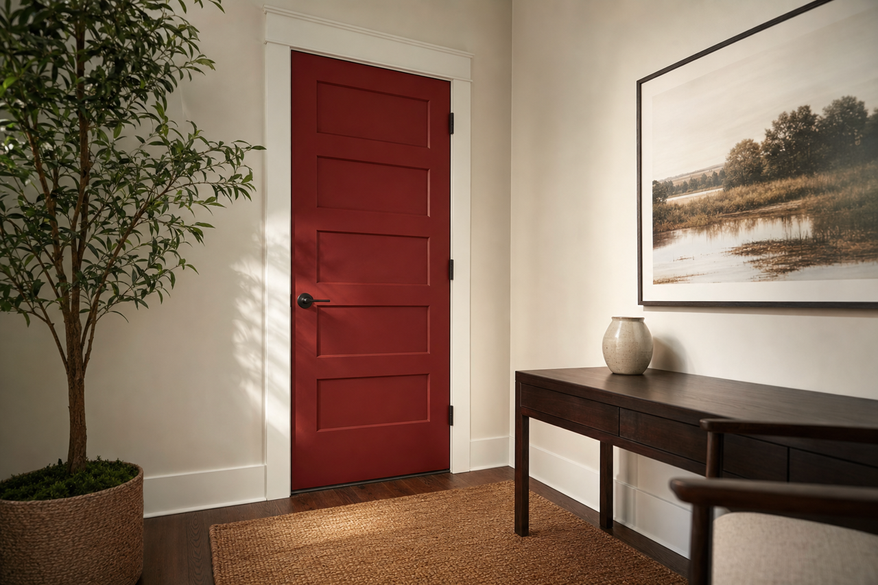 Fireweed by Sherwin-Williams on interior-doors