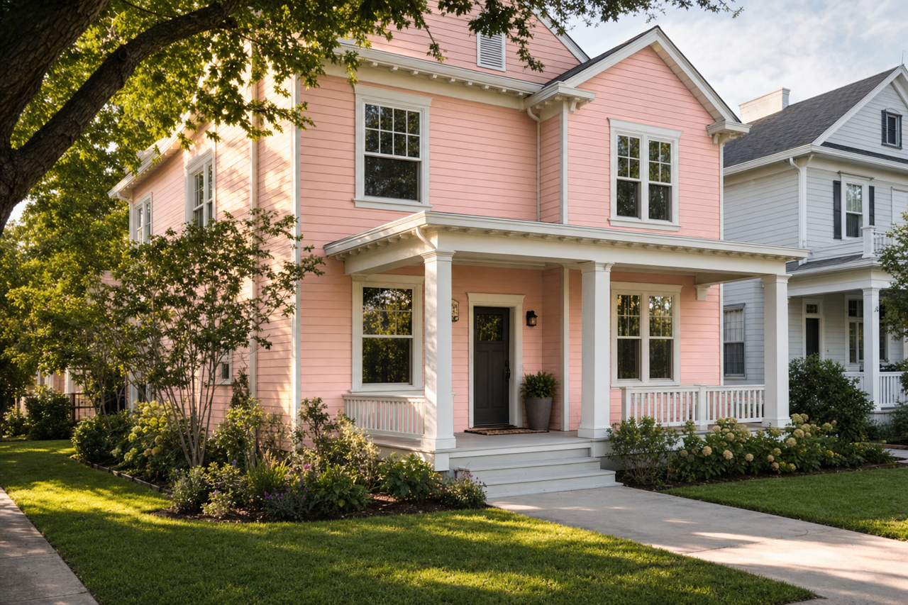 Smoky Salmon by Sherwin-Williams on exterior