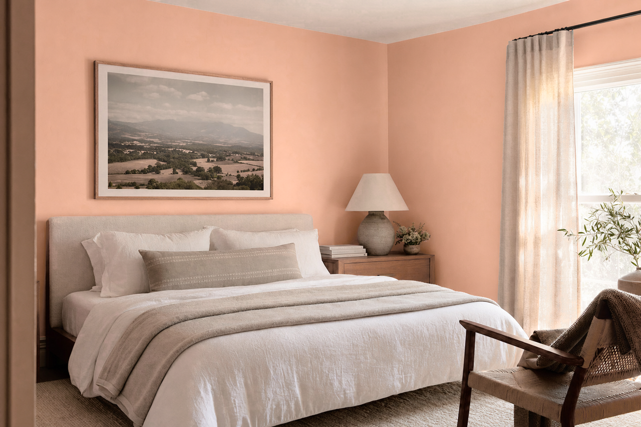 Smoky Salmon by Sherwin-Williams on interiors