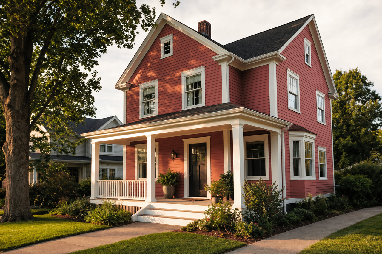 Foxy by Sherwin-Williams on exterior