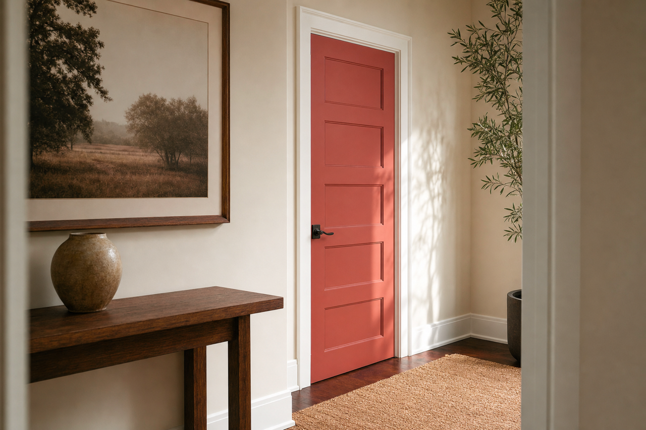 Foxy by Sherwin-Williams on interior-doors
