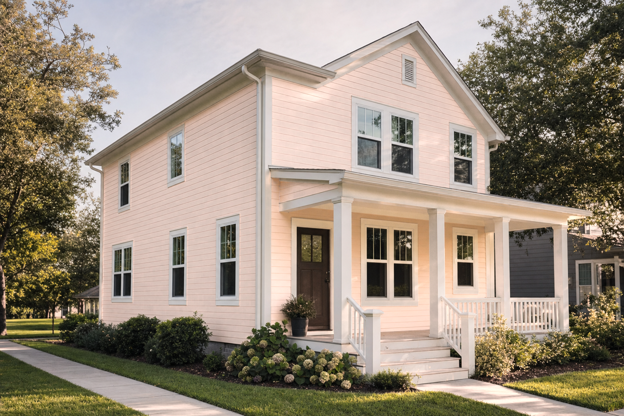 Spun Sugar by Sherwin-Williams on exterior