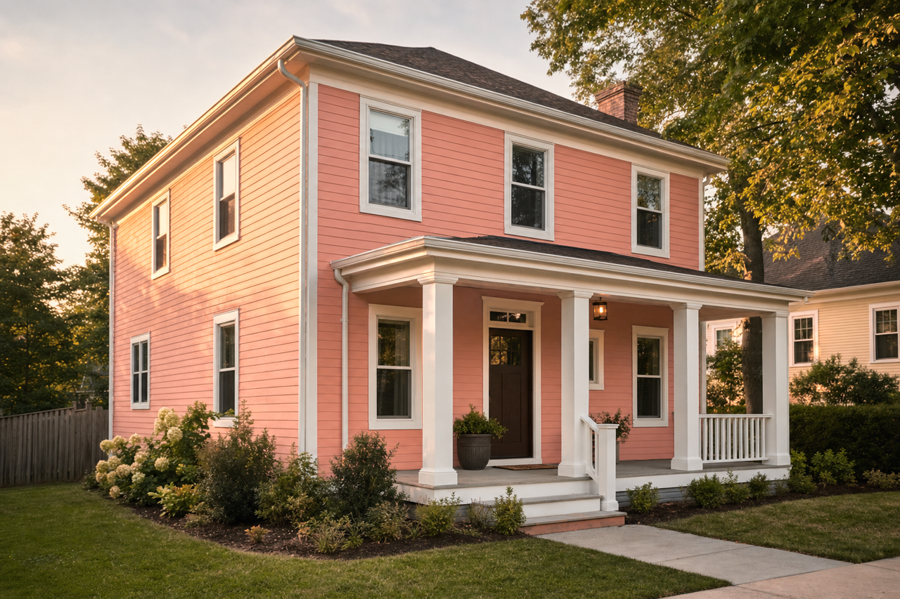 Persimmon by Sherwin-Williams on exterior
