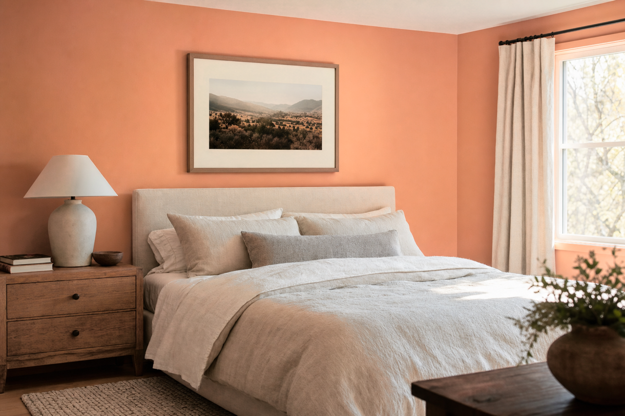 Persimmon by Sherwin-Williams on interiors