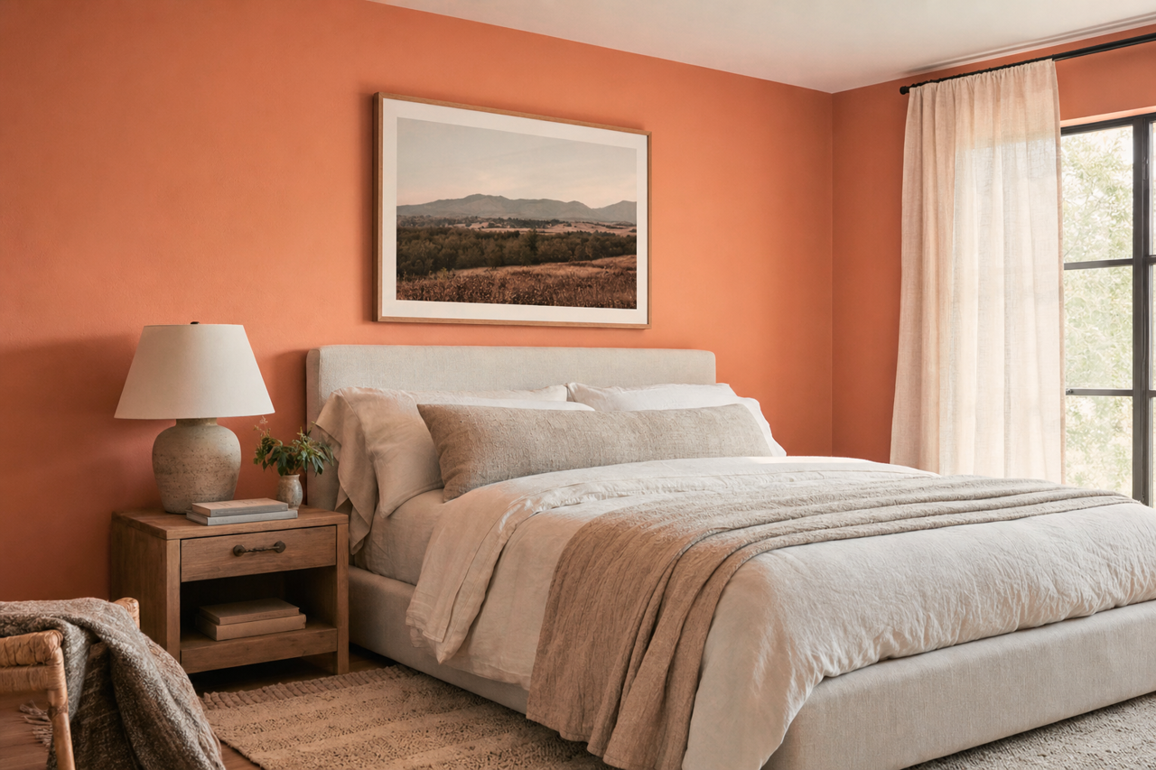 Baked Clay by Sherwin-Williams on interiors