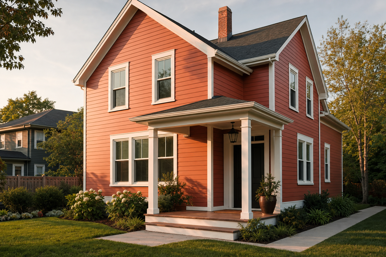 Red Cent by Sherwin-Williams on exterior