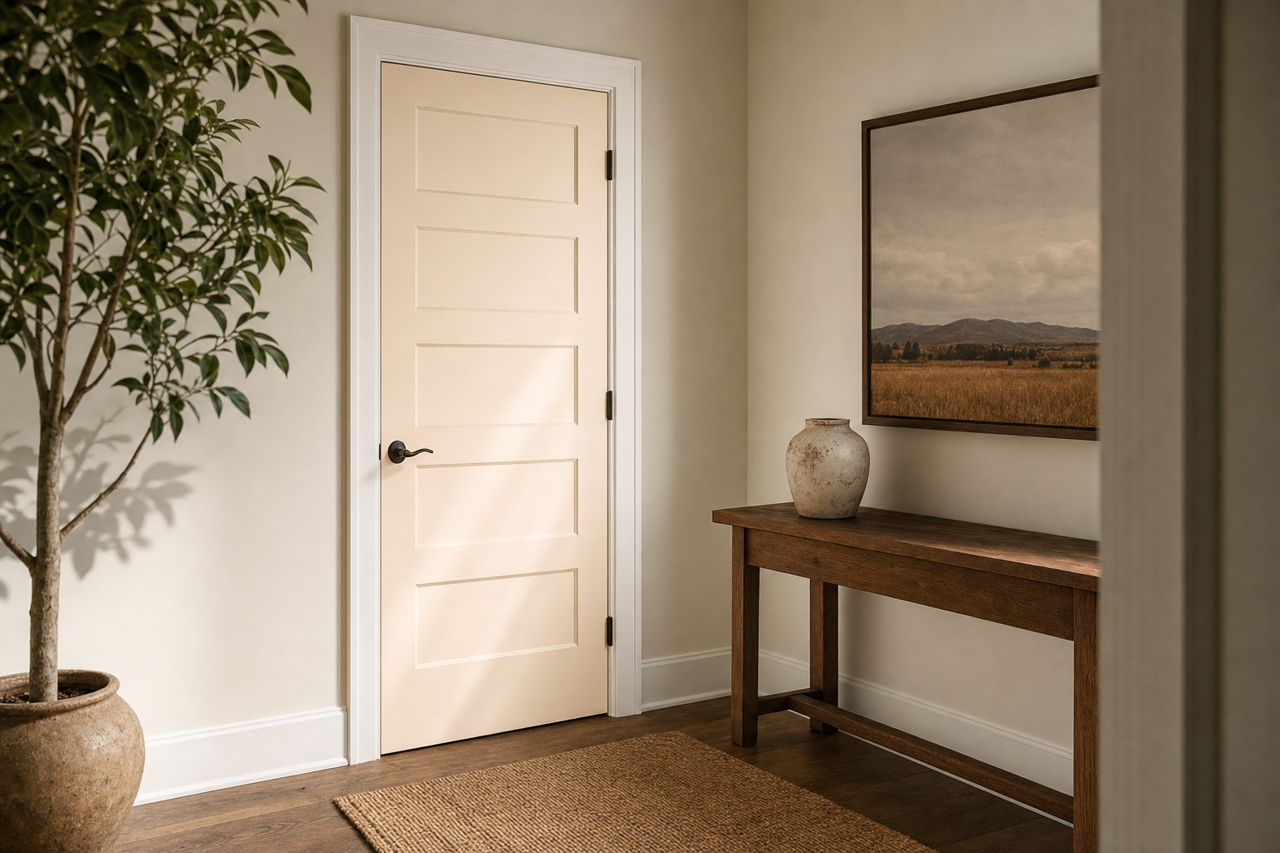 Alluring White by Sherwin-Williams on interior-doors