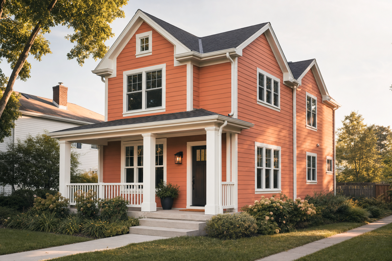 Chrysanthemum by Sherwin-Williams on exterior