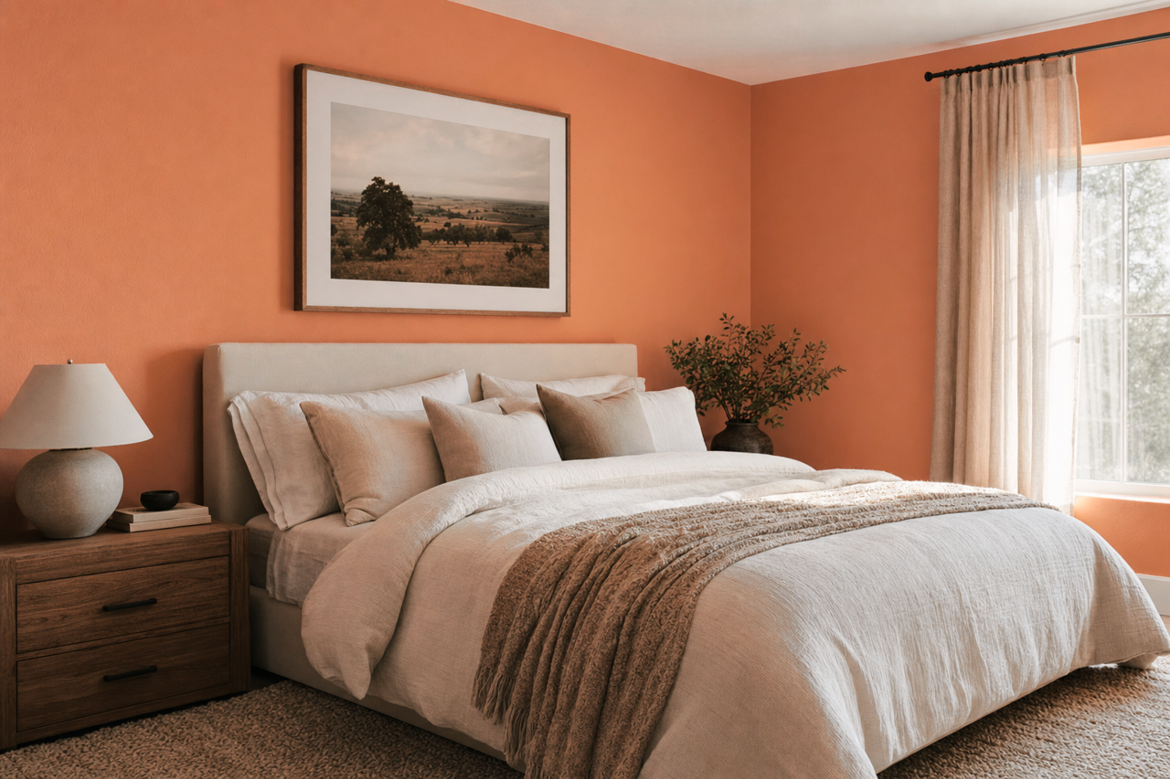 Chrysanthemum by Sherwin-Williams on interiors