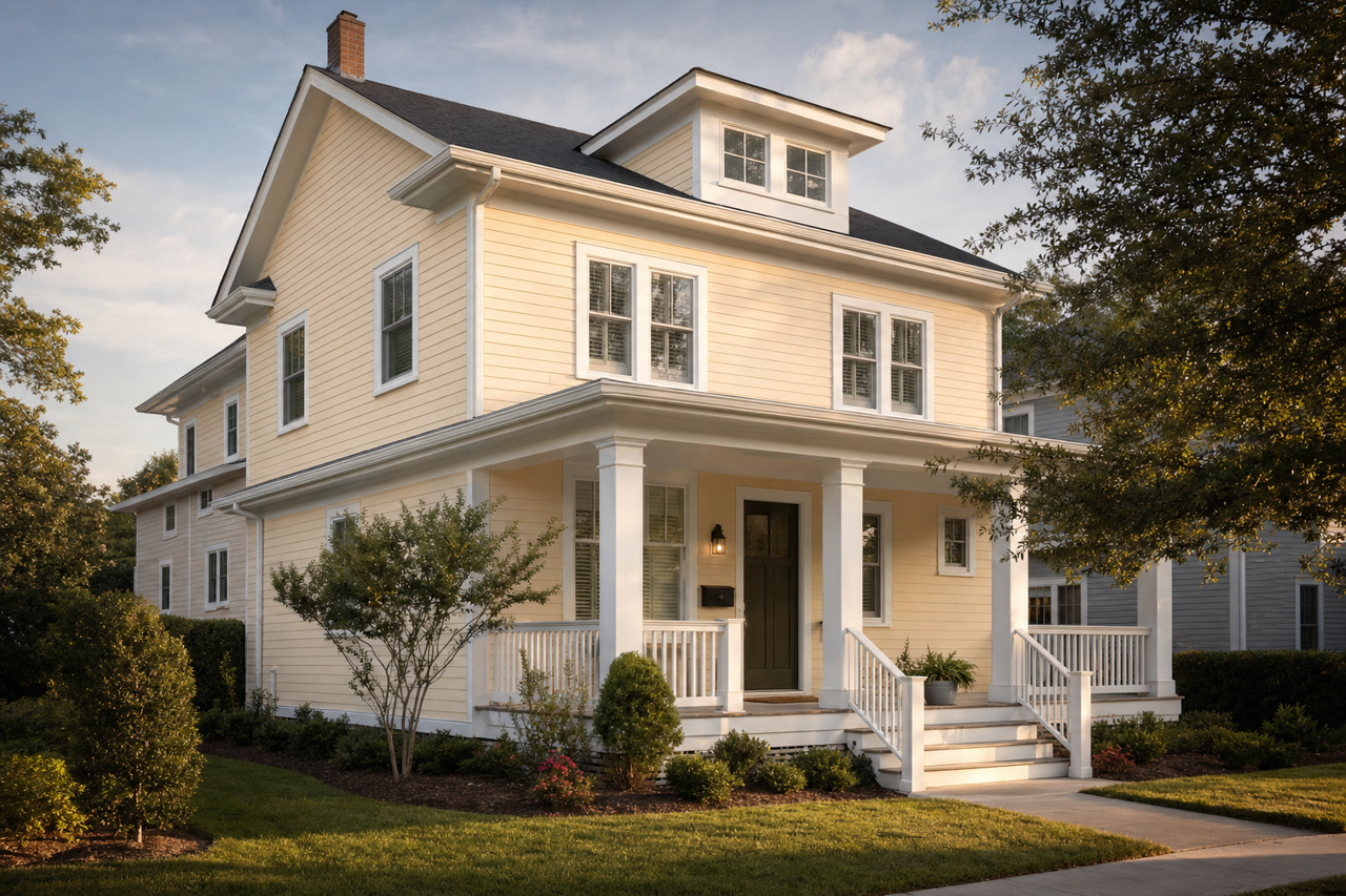 Intricate Ivory by Sherwin-Williams on exterior