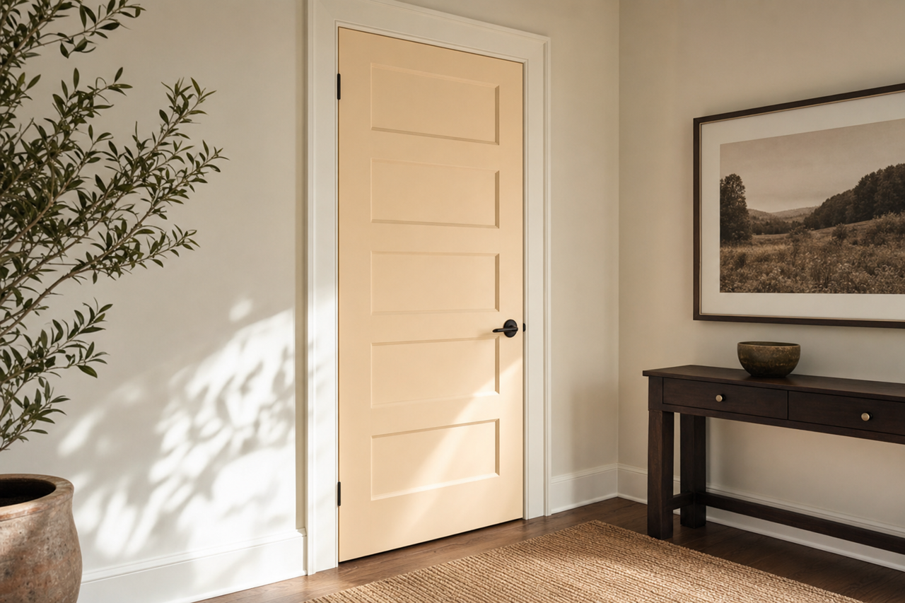 Intricate Ivory by Sherwin-Williams on interior-doors