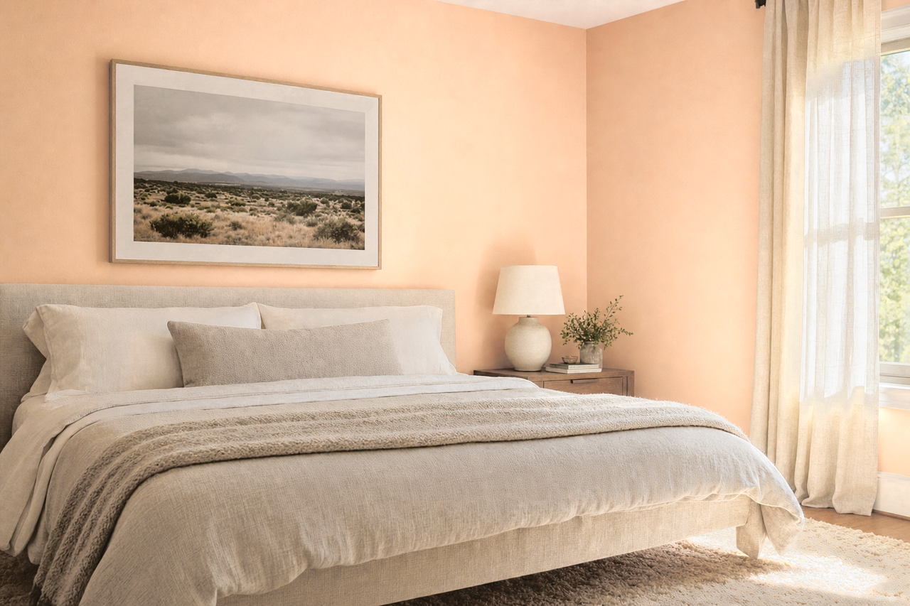 Sweet Orange by Sherwin-Williams on interiors