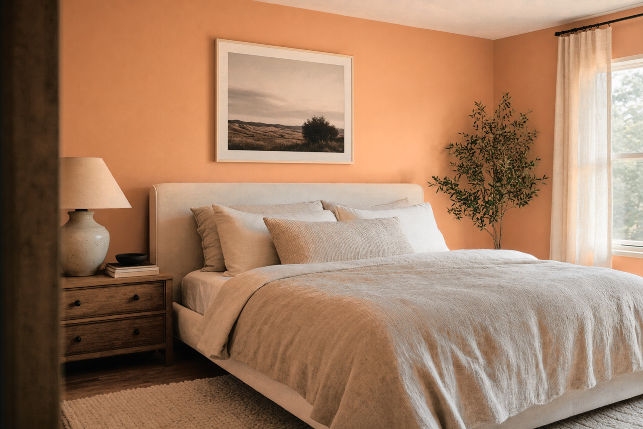Chivalry Copper by Sherwin-Williams on interiors
