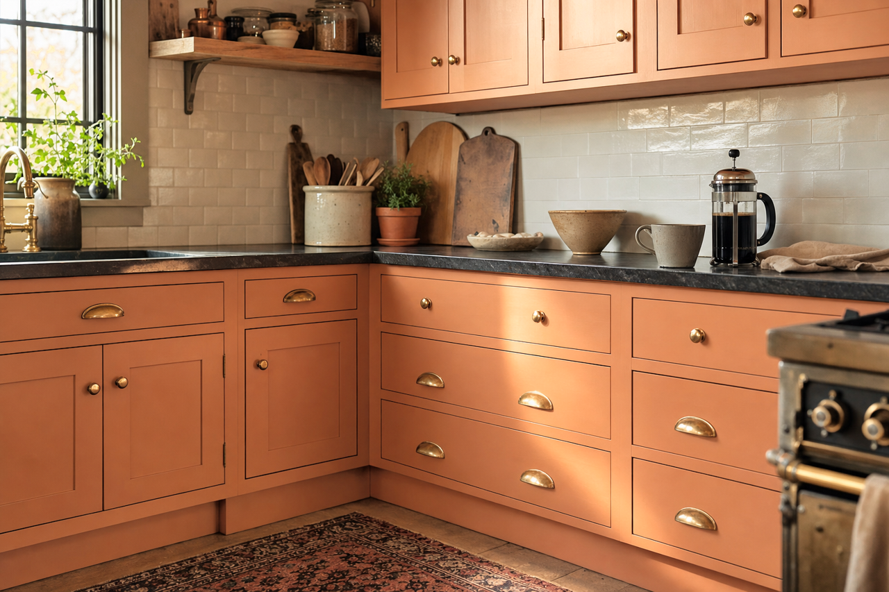 Armagnac by Sherwin-Williams on cabinets