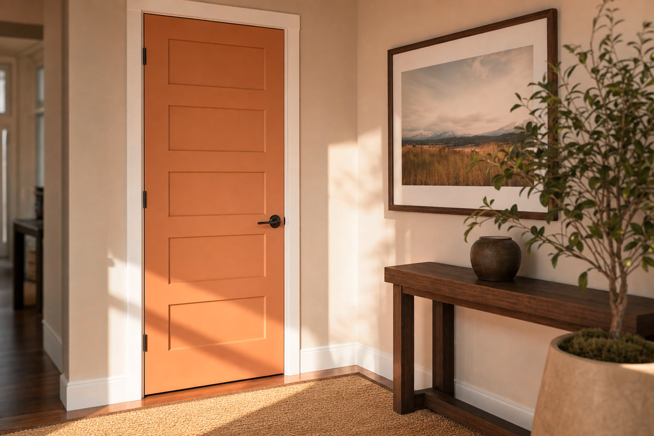 Armagnac by Sherwin-Williams on interior-doors