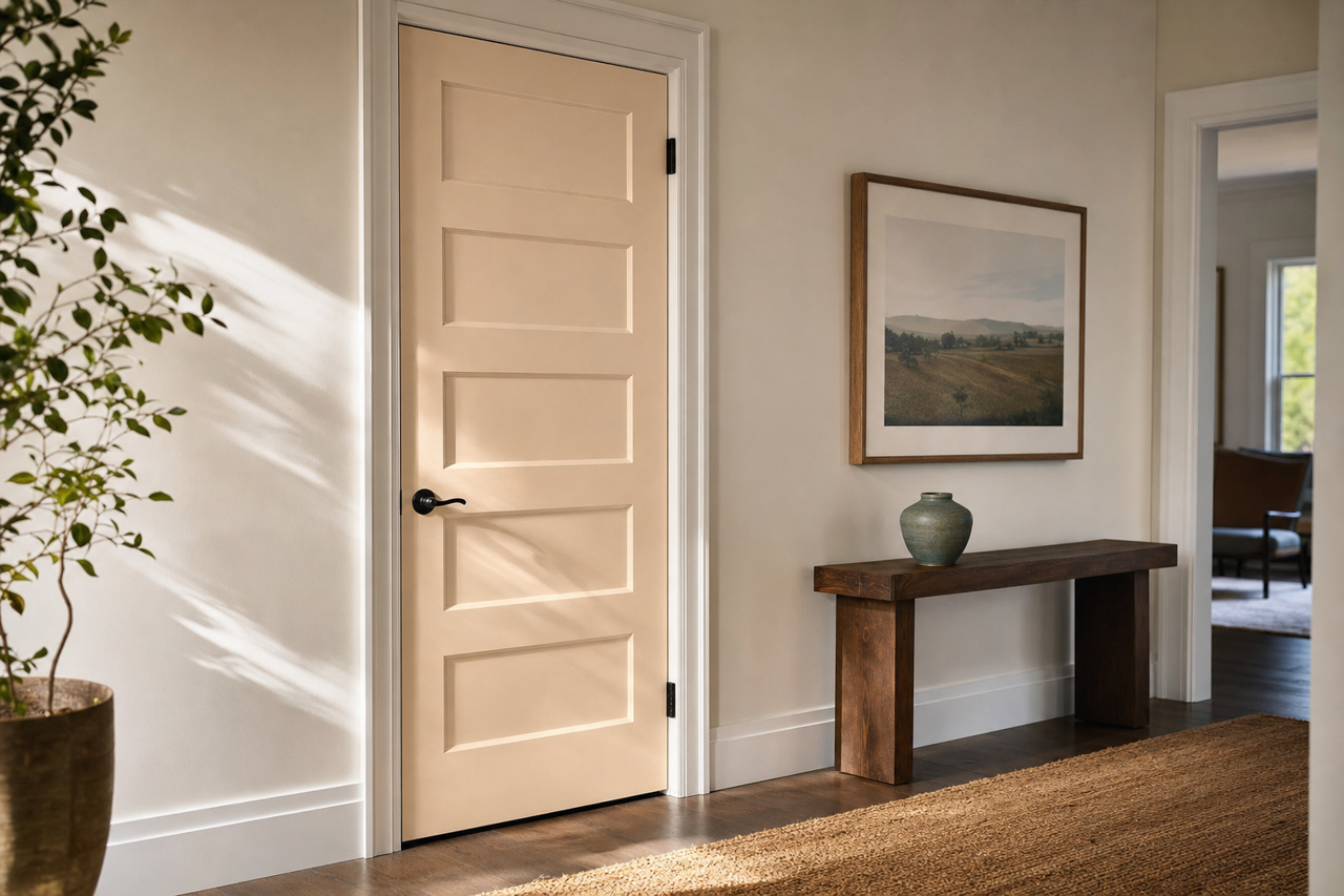 Choice Cream by Sherwin-Williams on interior-doors