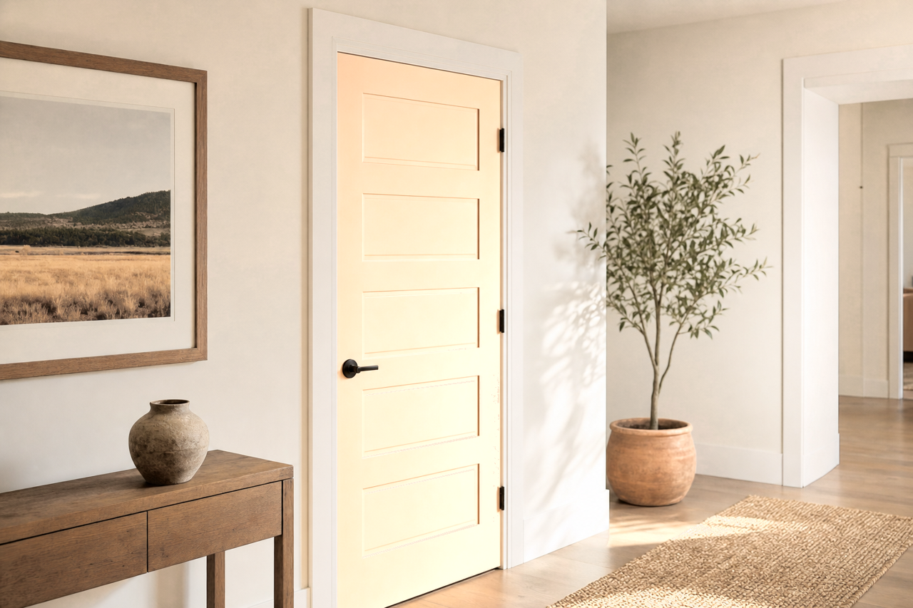 Creamery by Sherwin-Williams on interior-doors