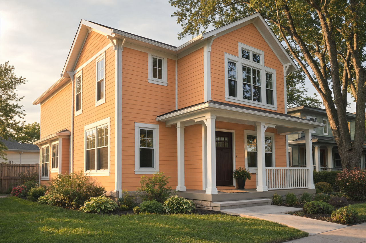 Folksy Gold by Sherwin-Williams on exterior