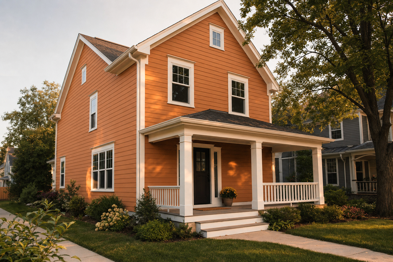 Tigereye by Sherwin-Williams on exterior
