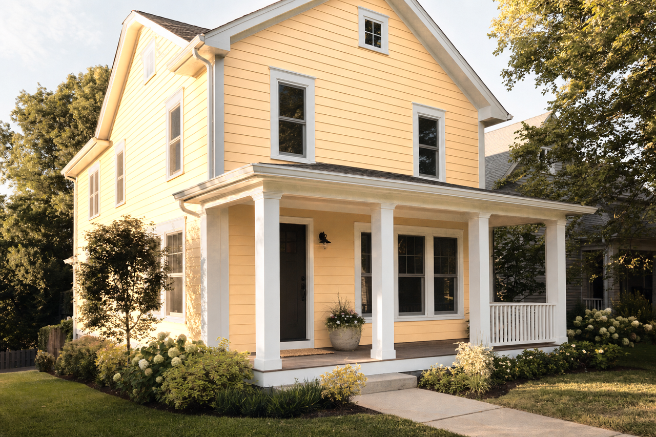 Ambitious Amber by Sherwin-Williams on exterior