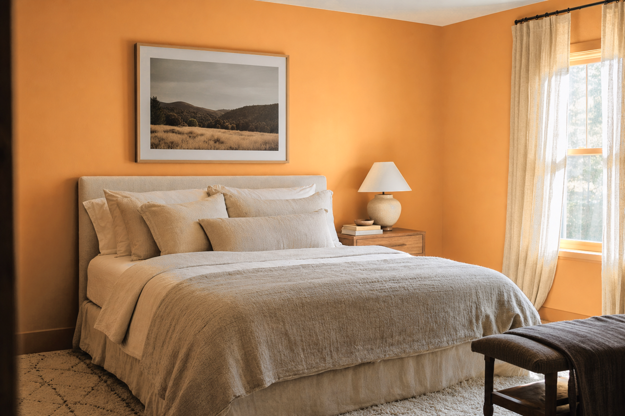 Bakelite Gold by Sherwin-Williams on interiors