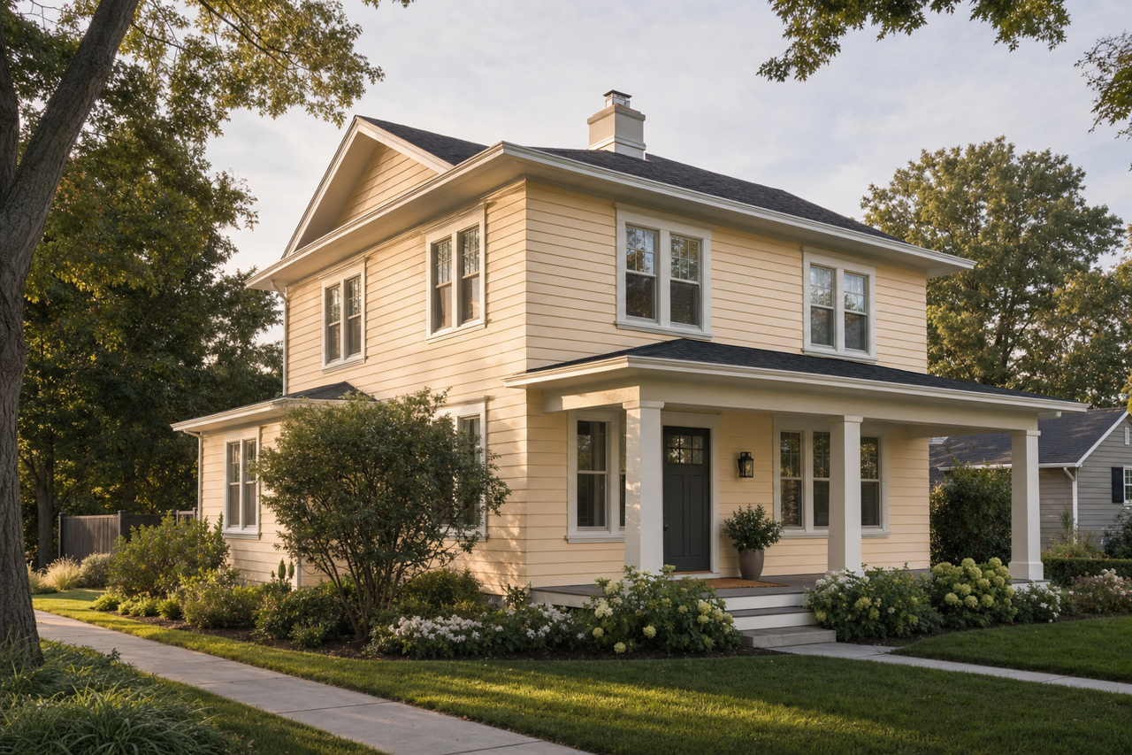 Vanillin by Sherwin-Williams on exterior