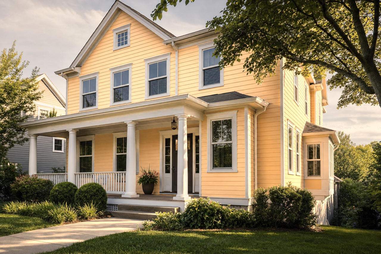 Harvester by Sherwin-Williams on exterior