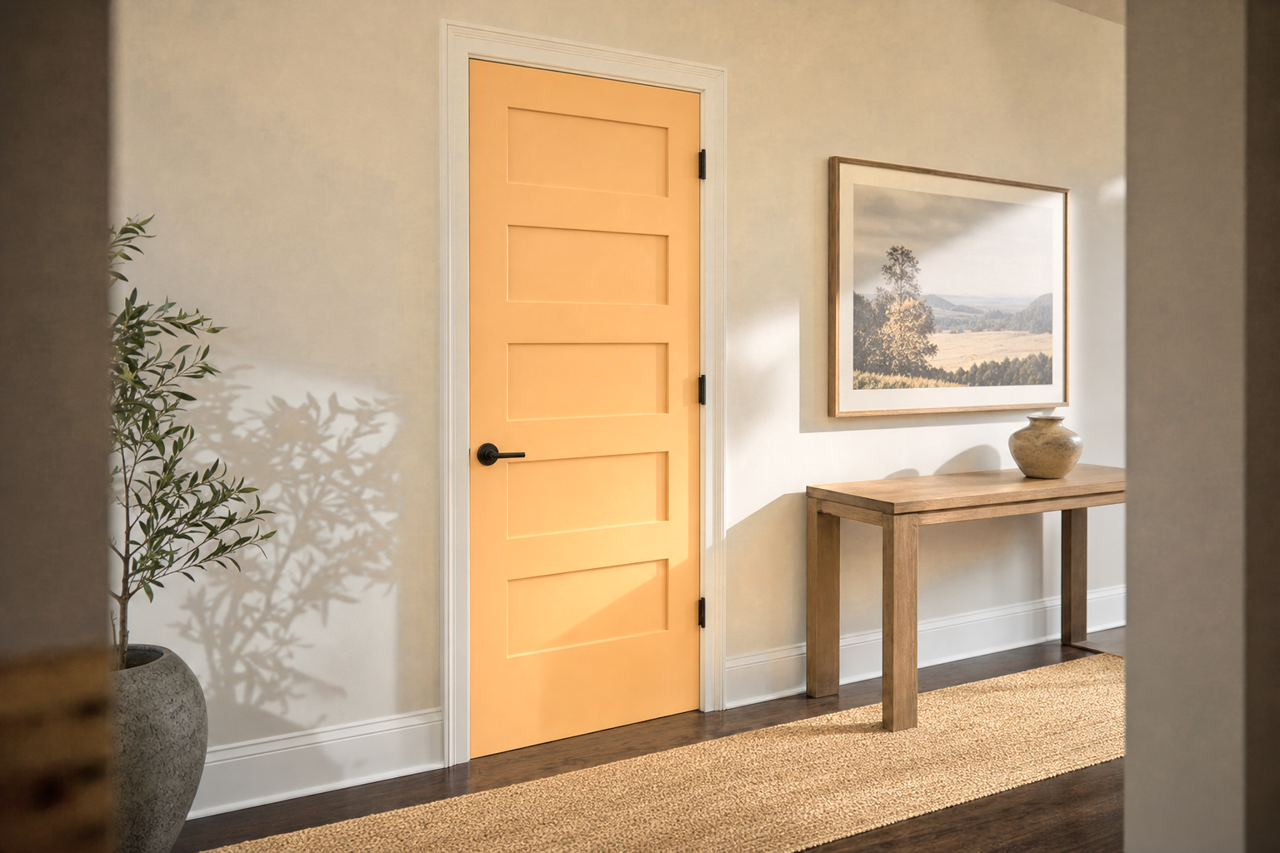 Harvester by Sherwin-Williams on interior-doors