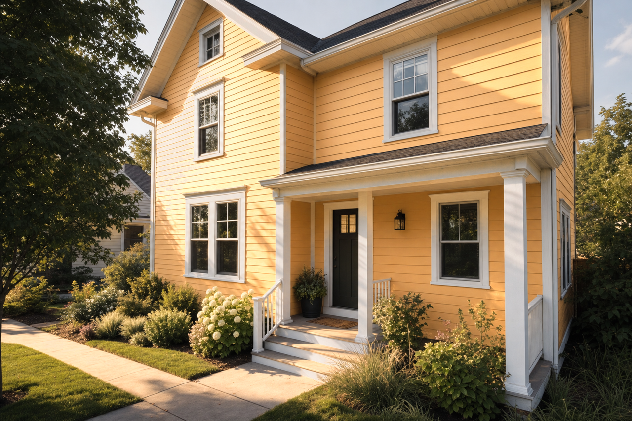 Torchlight by Sherwin-Williams on exterior