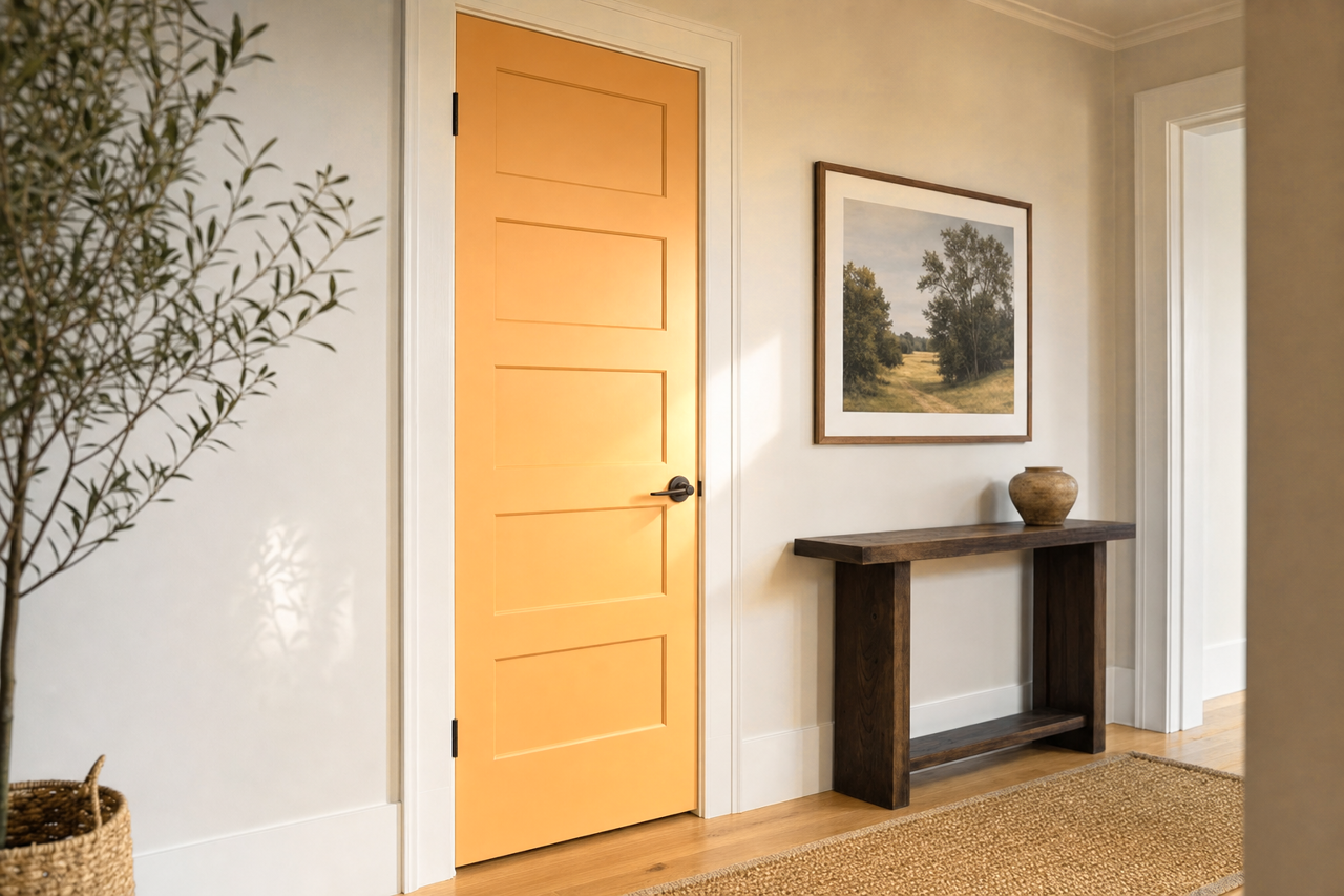 Torchlight by Sherwin-Williams on interior-doors