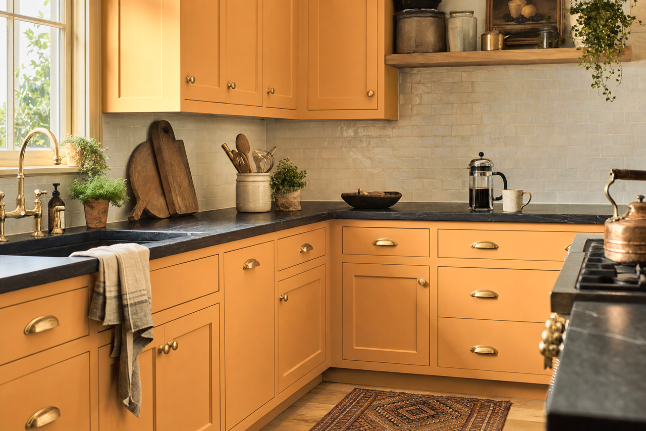 Honeycomb by Sherwin-Williams on cabinets