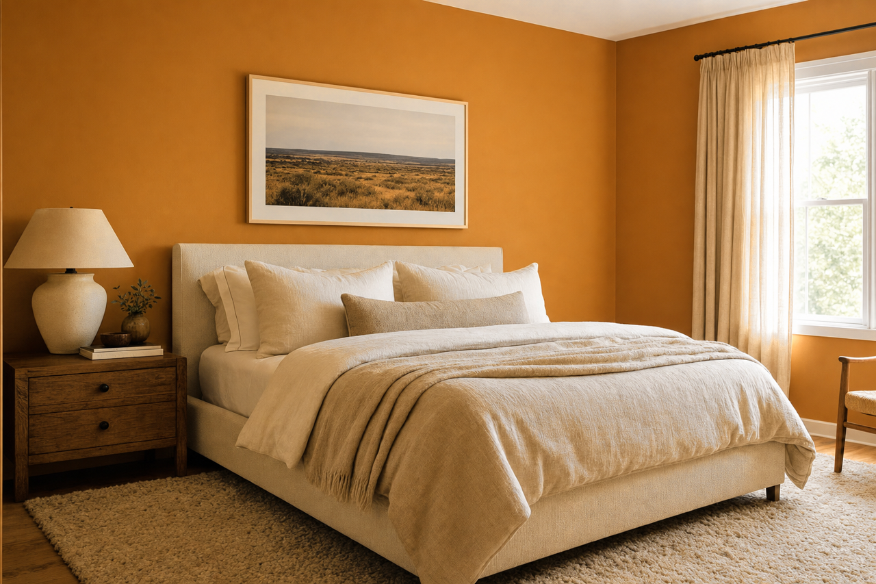 Butterscotch by Sherwin-Williams on interiors