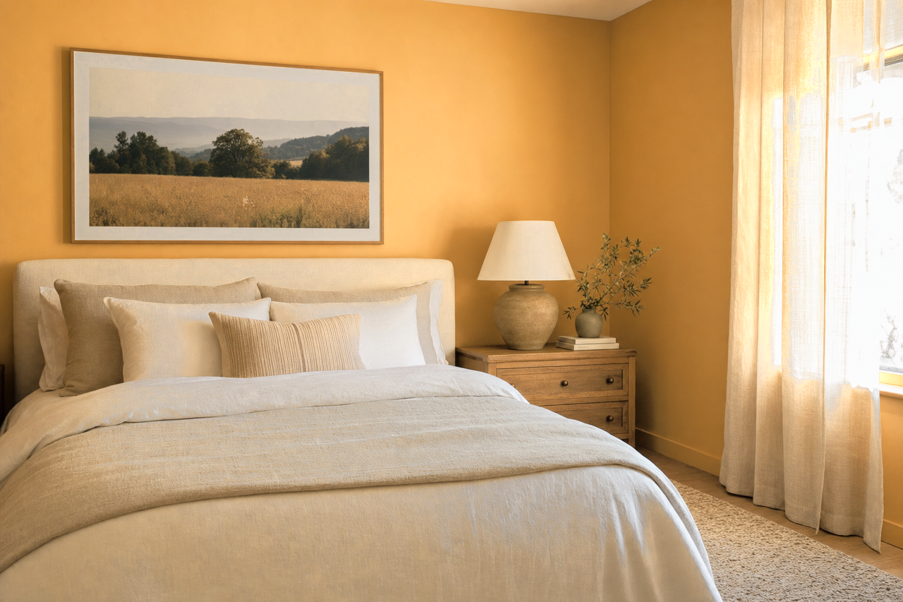 Anjou Pear by Sherwin-Williams on interiors