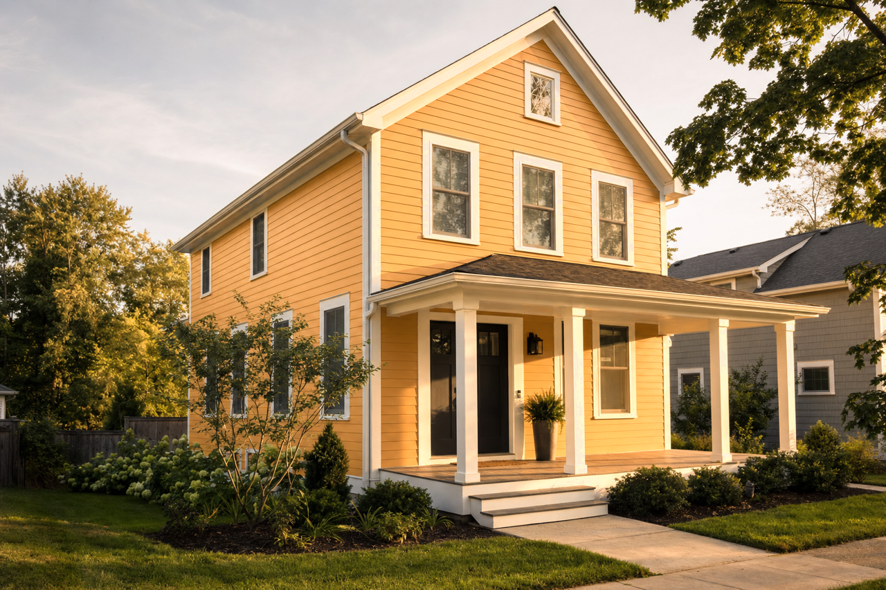 Ceremonial Gold by Sherwin-Williams on exterior