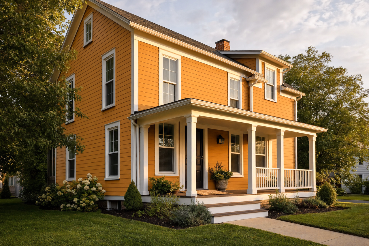Cut the Mustard by Sherwin-Williams on exterior