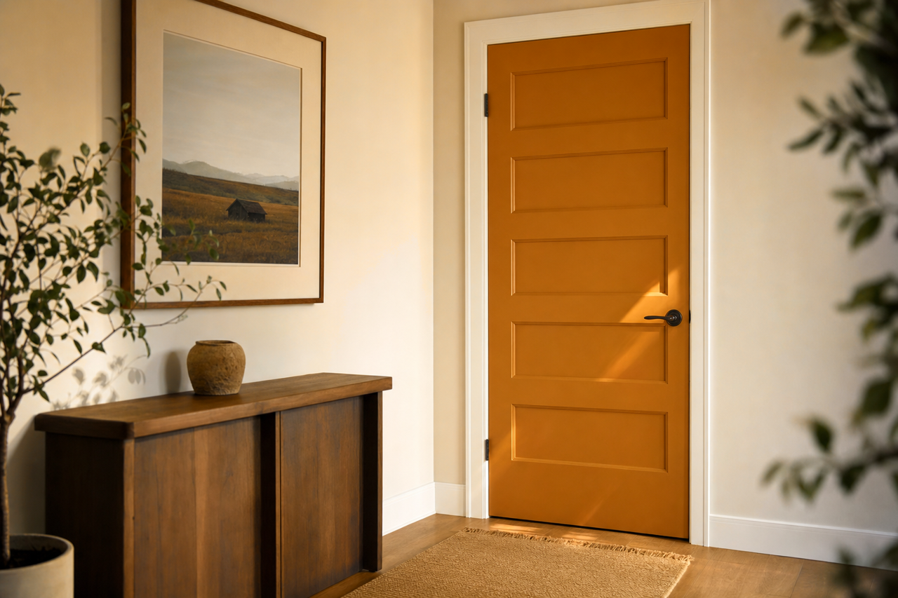 Cut the Mustard by Sherwin-Williams on interior-doors