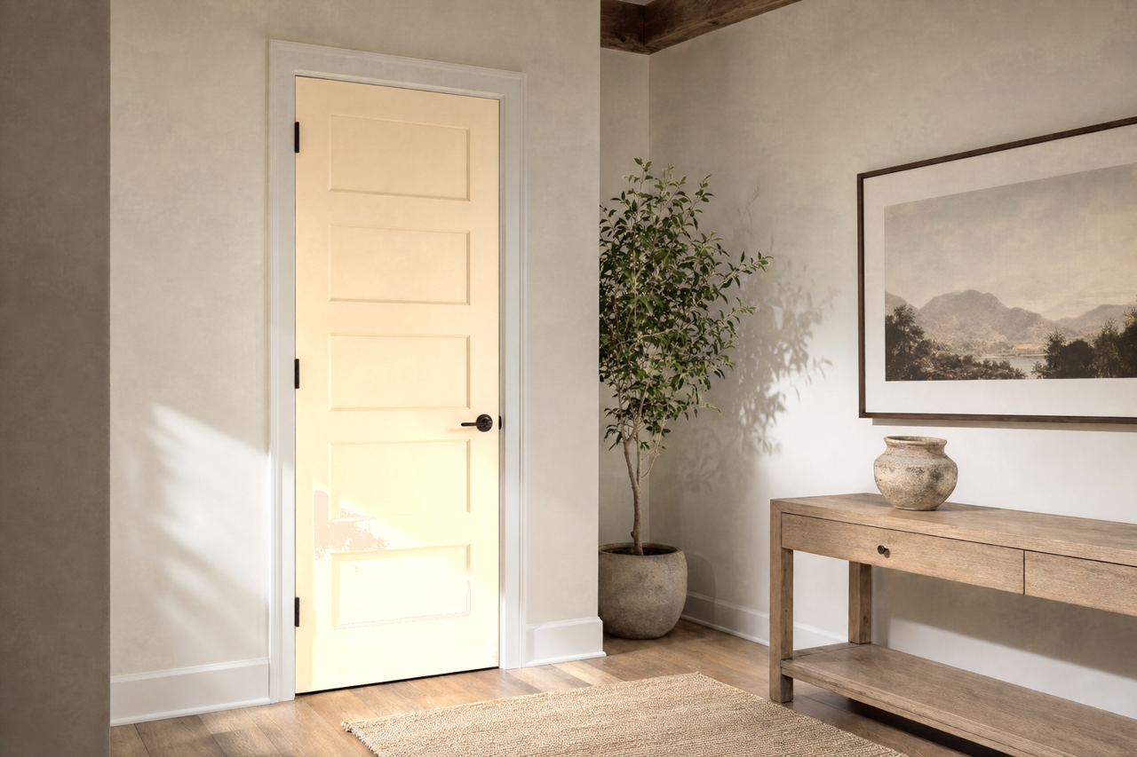 Napery by Sherwin-Williams on interior-doors