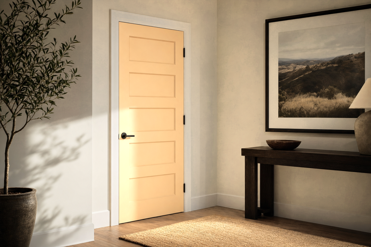 Compatible Cream by Sherwin-Williams on interior-doors