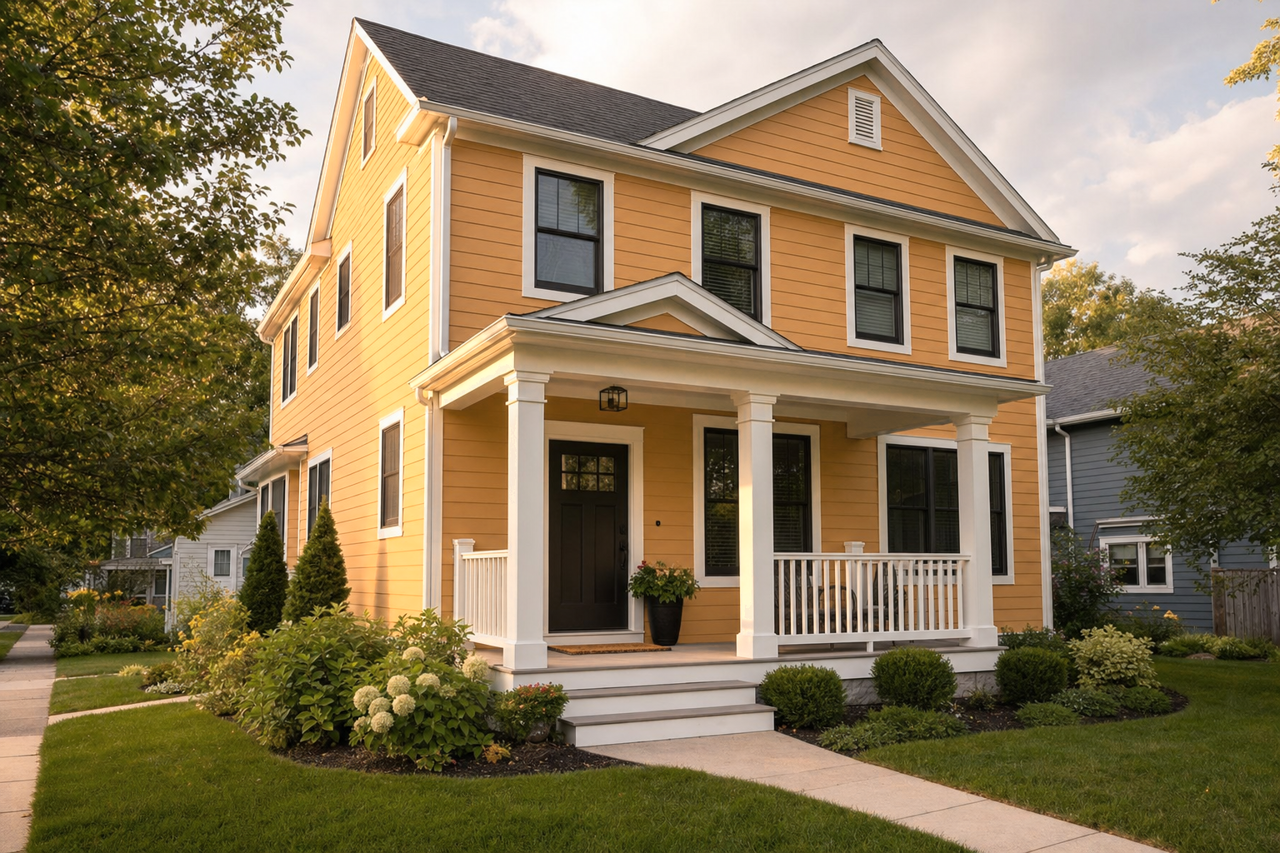 Bosc Pear by Sherwin-Williams on exterior