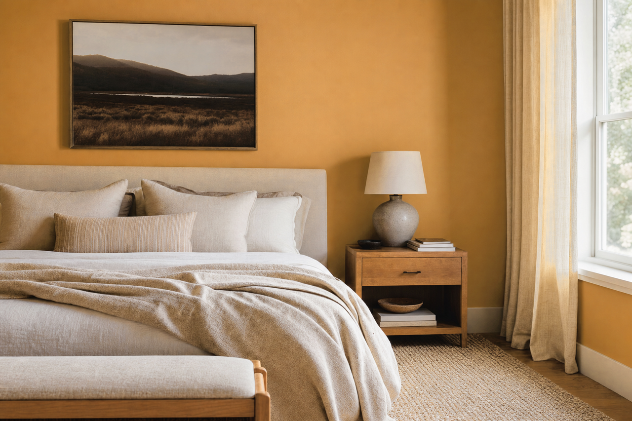 Bosc Pear by Sherwin-Williams on interiors